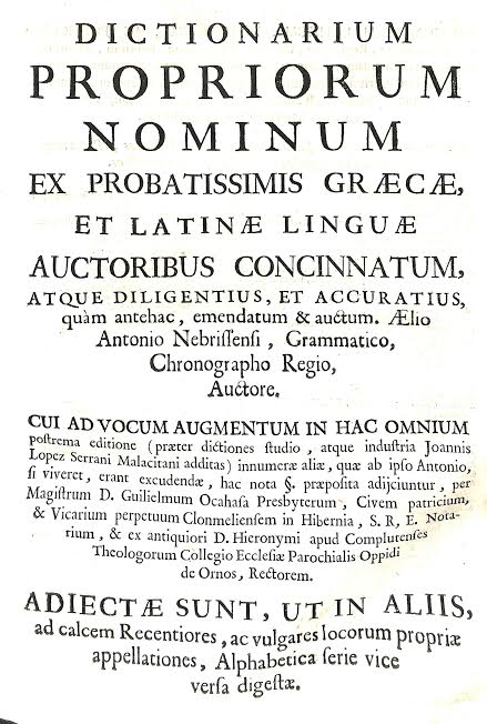 Foto 4 de 5 del artículo ««Diccionarium Aelij Antonij Nebrissensis» (Madrid, 1758)»