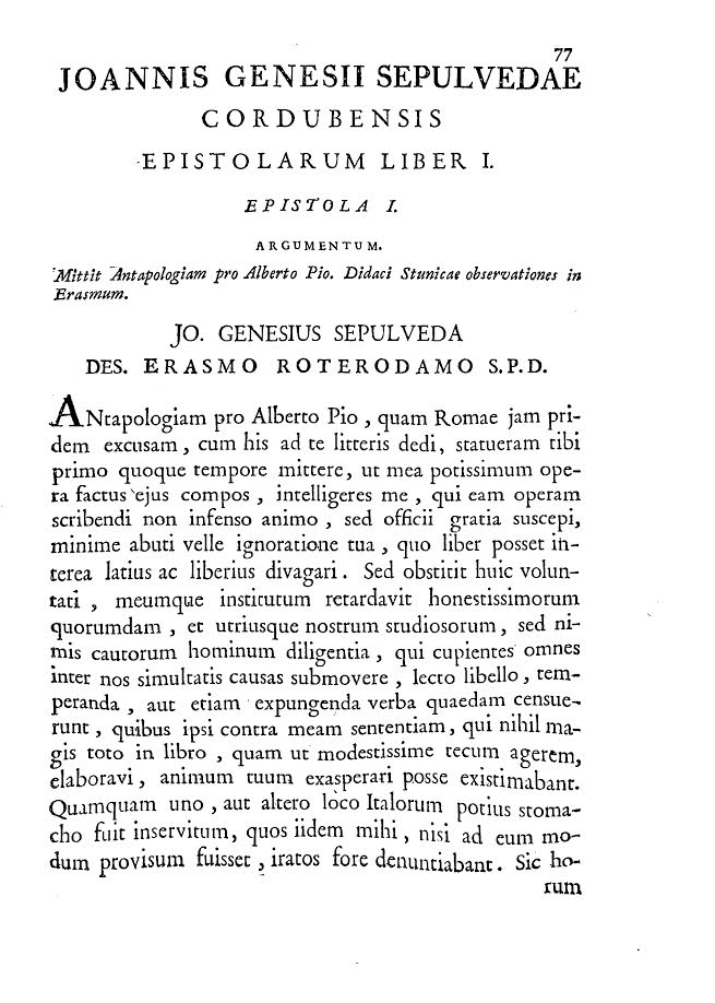 Foto 6 de 8 del artículo «Ioannis Genesii Sepulvedae cordubensis Opera (Matriti, 1780)»