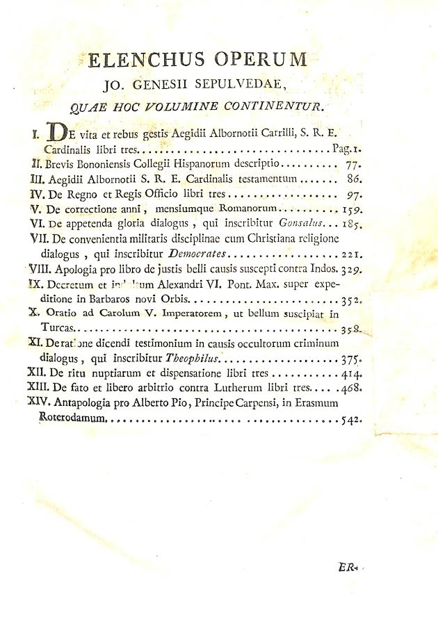 Foto 7 de 8 del artículo «Ioannis Genesii Sepulvedae cordubensis Opera (Matriti, 1780)»