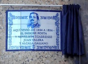 Foto 1 de 3 del artículo «Descubrimiento en Córdoba de un azulejo a la memoria de Valera»