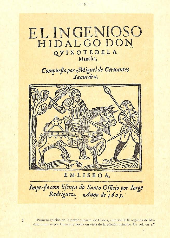 Foto 1 de 5 del artículo «Catálogo de la exposición del tercer centenario de la publicación del Quijote (Biblioteca…»