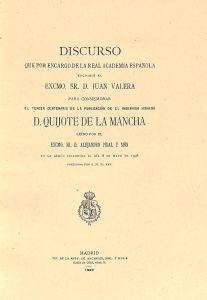 Foto 1 de 5 del artículo «Discurso de Don Juan Valera, por encargo de la Real Academia Española, para conmemorar el…»