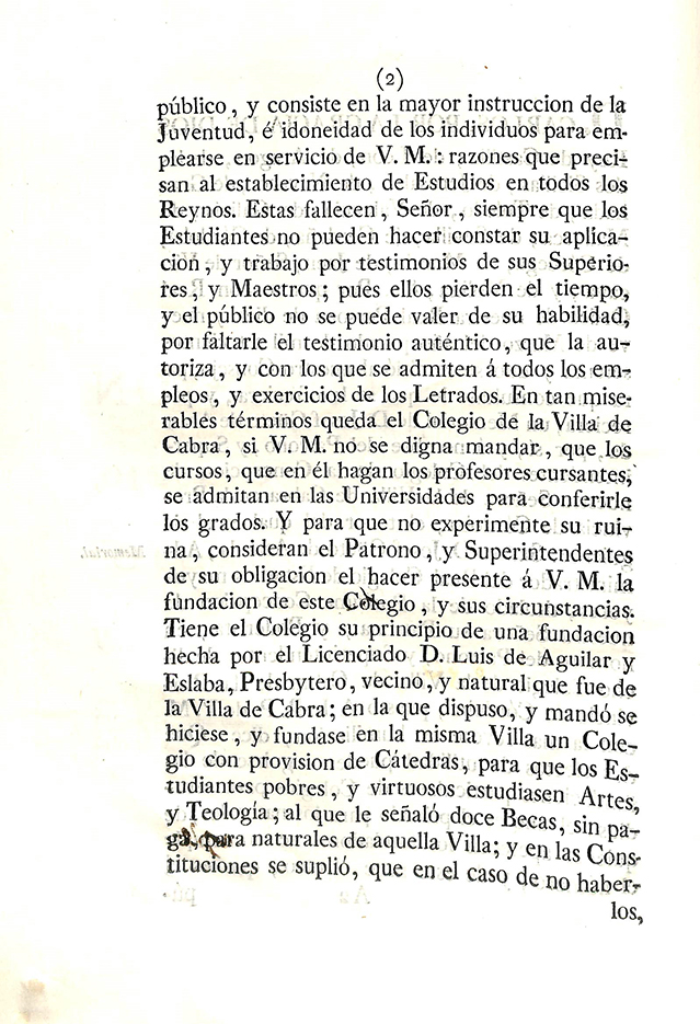 Foto 3 de 11 del artículo «Real provisión de S. M. y señores del Consejo por la que se concede al Real Colegio de…»