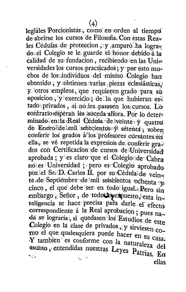 Foto 5 de 11 del artículo «Real provisión de S. M. y señores del Consejo por la que se concede al Real Colegio de…»
