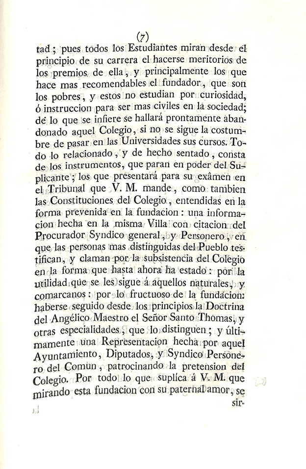 Foto 8 de 11 del artículo «Real provisión de S. M. y señores del Consejo por la que se concede al Real Colegio de…»
