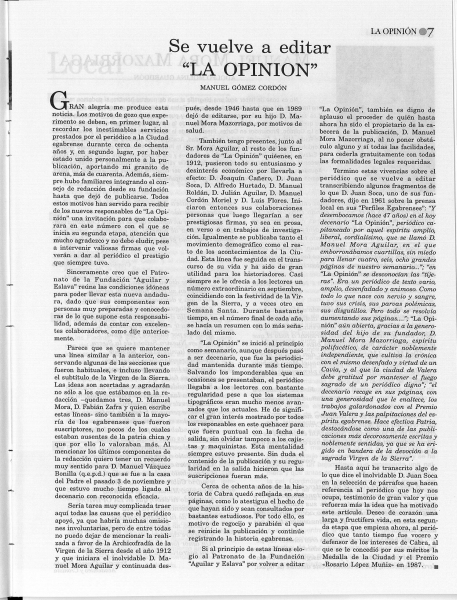Foto 2 de 3 del artículo «Quince años de La Opinión en la Fundación Aguilar y Eslava»
