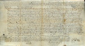 Foto 1 de 4 del artículo «Breve de Inocencio XII (de fecha 25 de septiembre de 1693) concediendo la misa diaria en…»