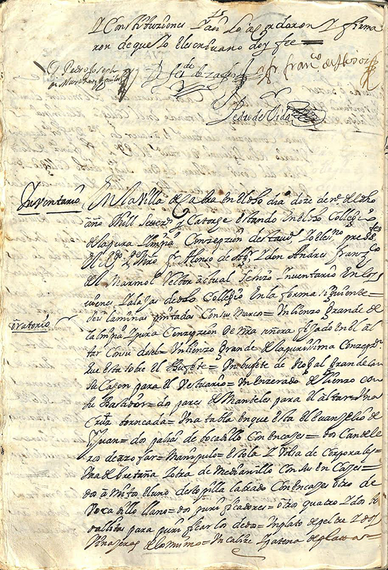 Foto 2 de 7 del artículo «Los primeros inventarios de libros del Real Colegio de Estudios Mayores de la Purísima…»