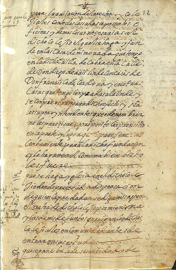 Foto 5 de 8 del artículo «Testamento de D. Luis de Aguilar y Eslava: Fundar un Colegio para que estudiantes pobres…»