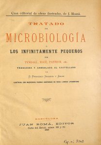 Foto 1 de 6 del artículo «Tratado de microbiología por Tyndall, Macé, Pasteur, etc., traducido por Francisco…»