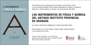 Foto del artículo «Presentación en Granada del libro de Luis Castellón: «Instrumentos de física y química…»