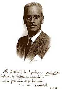 Foto 1 de 7 del artículo «XIV Congreso Geológico Internacional en Cabra (VI). «Moldes de estampación de la Sierra…»