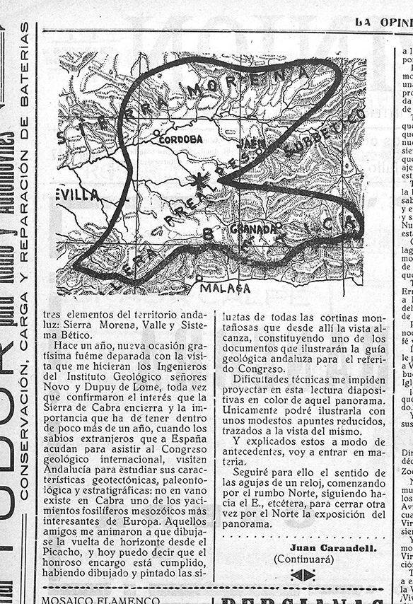 Foto 4 de 7 del artículo «XIV Congreso Geológico Internacional en Cabra (VI). «Moldes de estampación de la Sierra…»