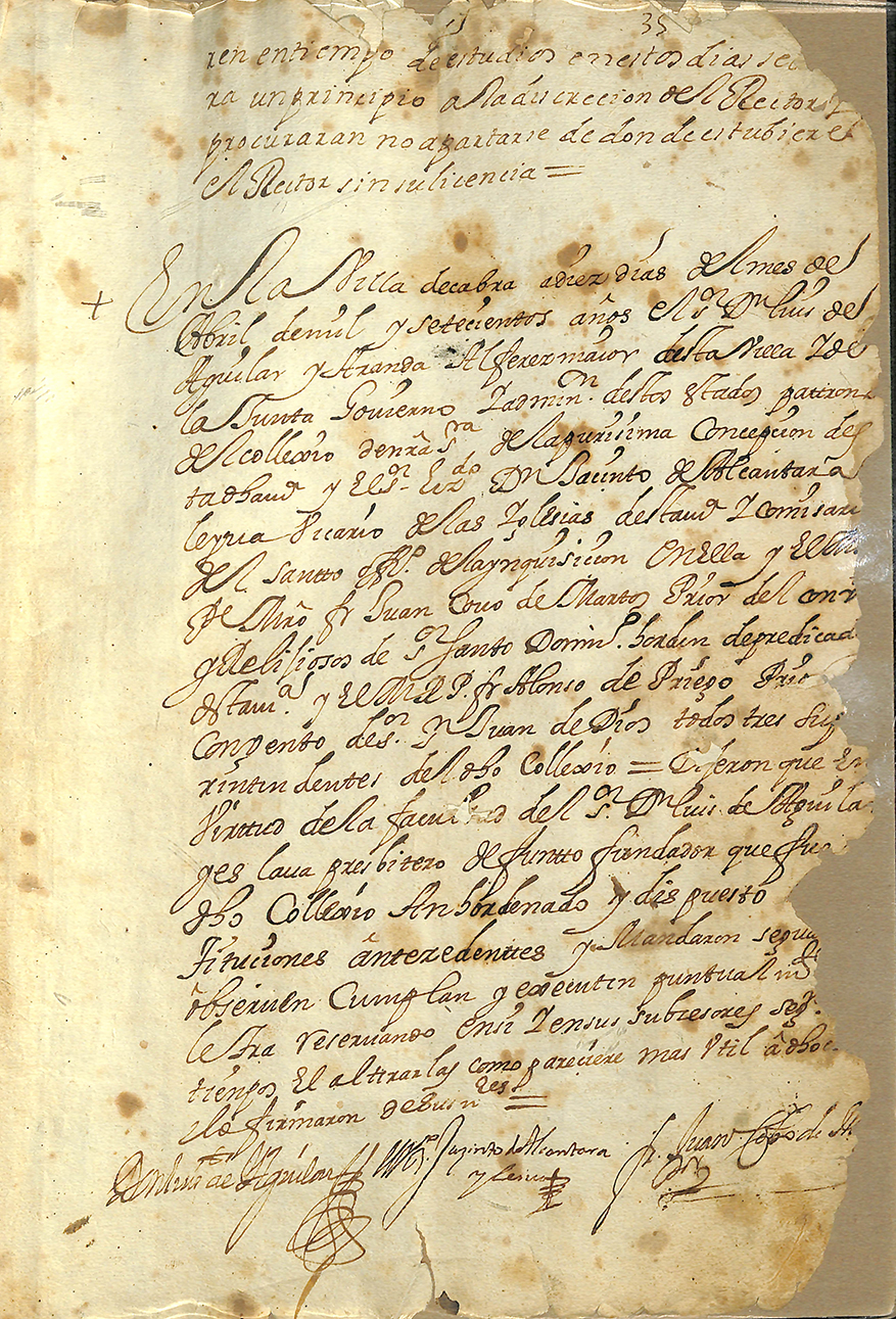 Foto 7 de 7 del artículo «Constituciones del Real Colegio de la Purísima Concepción de Cabra (1700)»