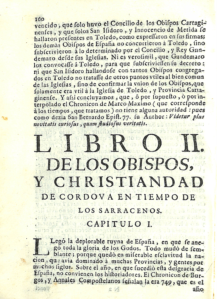 Foto 6 de 7 del artículo ««Catálogo de los obispos de Córdoba» de Juan Gómez Bravo, año 1739 (Se relacionan los…»