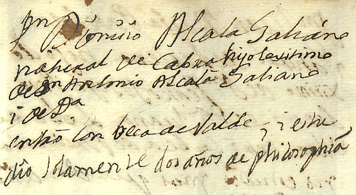 Foto 2 de 6 del artículo «Presencia de Dionisio Alcalá Galiano en los documentos del Colegio de la Purísima…»