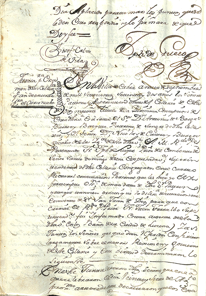 Foto 4 de 6 del artículo «Presencia de Dionisio Alcalá Galiano en los documentos del Colegio de la Purísima…»