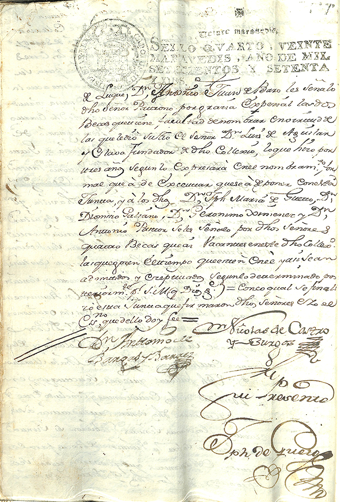 Foto 6 de 6 del artículo «Presencia de Dionisio Alcalá Galiano en los documentos del Colegio de la Purísima…»