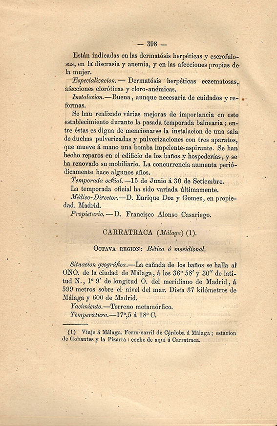 Foto 4 de 5 del artículo «Anuario oficial de las Aguas Minerales de España (Madrid, 1877)»