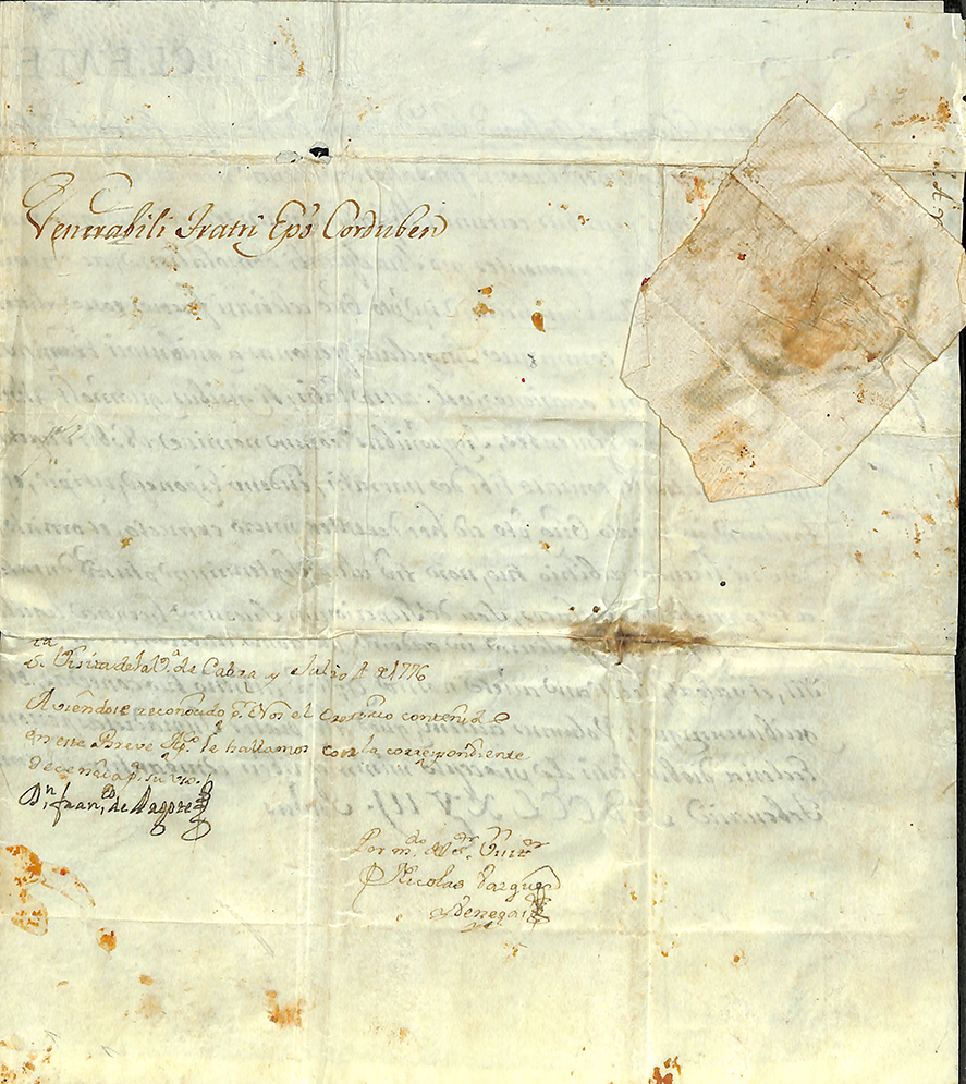 Foto 3 de 3 del artículo «Breve apostólico de Clemente XIII concediendo licencia para la celebración del Santo…»