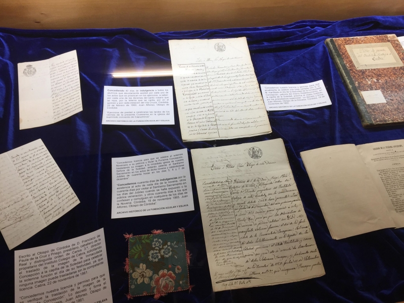 Foto 3 de 5 del artículo «Exposición: Documentos vinculados al Oratorio/Capilla de la Fundación Aguilar y Eslava»