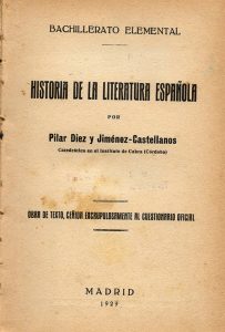 Foto 1 de 3 del artículo «Juan Valera en los textos educativos de Pilar Díez Jiménez-Castellanos, primera…»