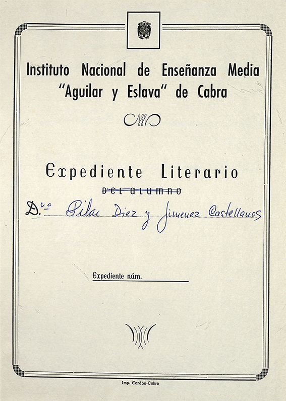 Foto 3 de 3 del artículo «Juan Valera en los textos educativos de Pilar Díez Jiménez-Castellanos, primera…»