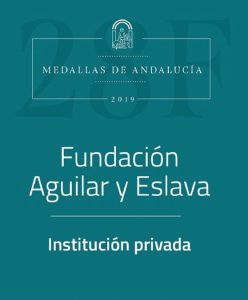 Foto del artículo «La Fundación Aguilar y Eslava, medalla de Andalucía 2019»