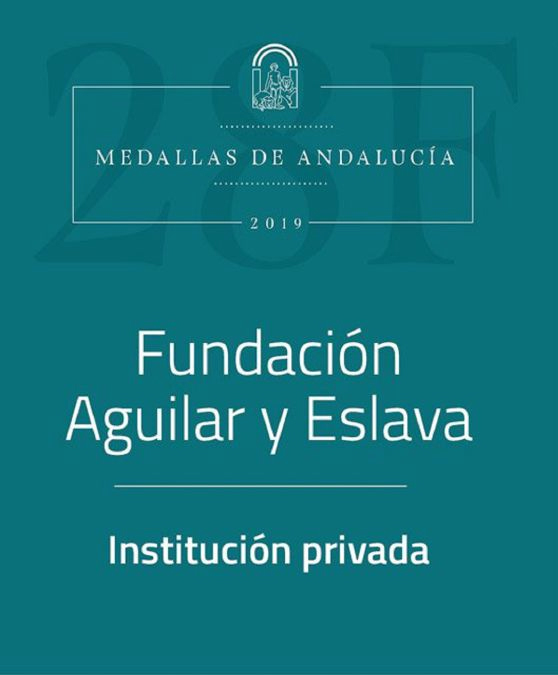 Foto del artículo «La Fundación Aguilar y Eslava, medalla de Andalucía 2019»