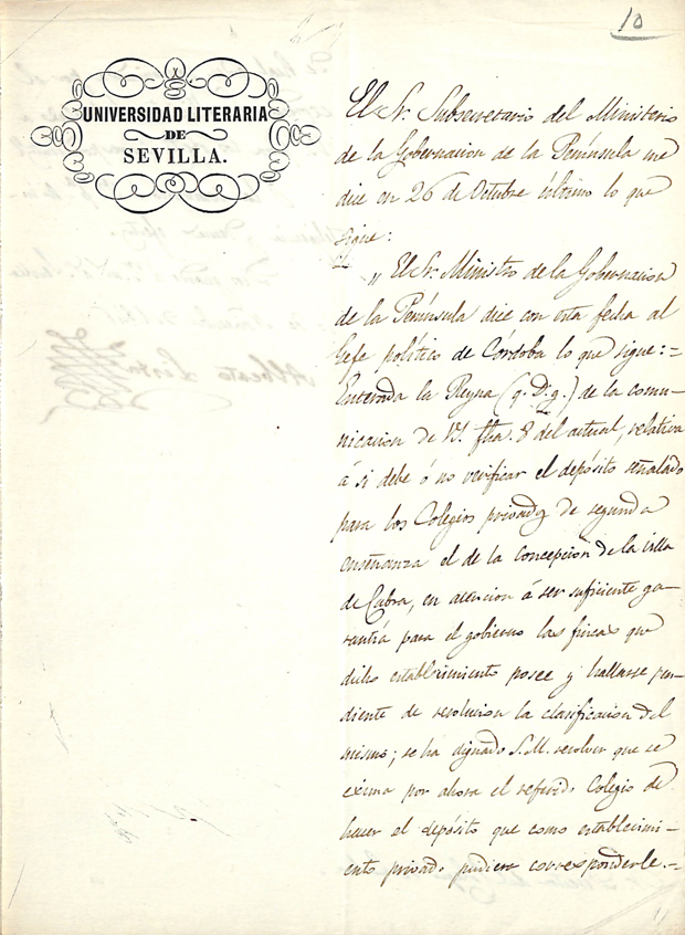 Foto 1 de 3 del artículo «Tres escritos firmados por Alberto Lista en el Archivo Histórico de la Fundación Aguilar…»