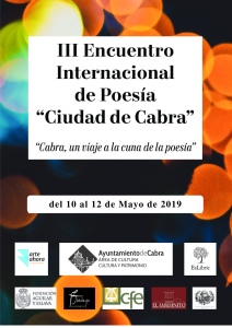Foto 1 de 2 del artículo «III Encuentro Internacional de Poesía «Ciudad de Cabra»»