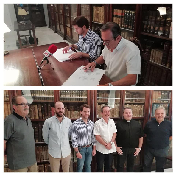 Foto 2 de 2 del artículo «Renovado el convenio de colaboración entre el Ayuntamiento de Cabra y la Fundación…»