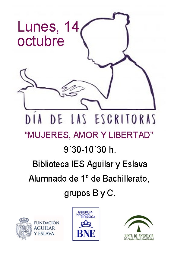 Foto 1 de 3 del artículo «Día de las Escritoras en el Instituto Aguilar y Eslava»
