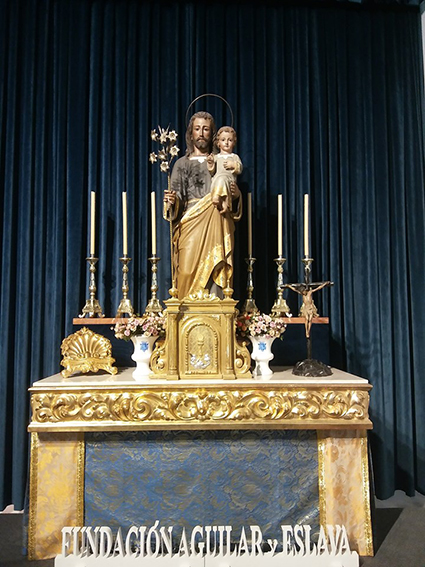 Foto 1 de 5 del artículo «San José, compatrono de la Fundación Aguilar y Eslava, nombrado con motivo del…»