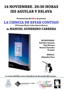 Foto 1 de 2 del artículo «Presentación del libro «La ciencia de estar contigo» del poeta y profesor Manuel Guerrero»