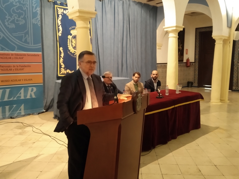 Foto 2 de 3 del artículo «La nueva novela de José Calvo Poyato se presenta en la Fundación Aguilar y Eslava»