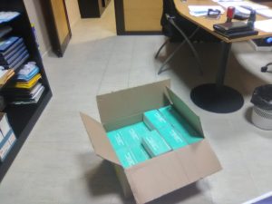 Foto 1 de 2 del artículo «El Instituto Aguilar y Eslava hace entrega de un lote de material sanitario de emergencia…»