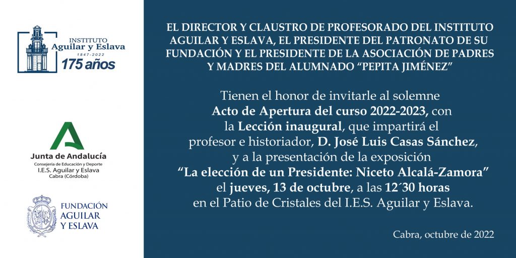 Foto del artículo «Apertura oficial curso 2022-2023»