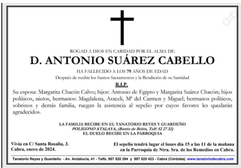 Foto 11 de 11 del artículo «Ha fallecido Antonio Suárez Cabello (q.e.p.d.), insignia de plata de nuestra fundación»